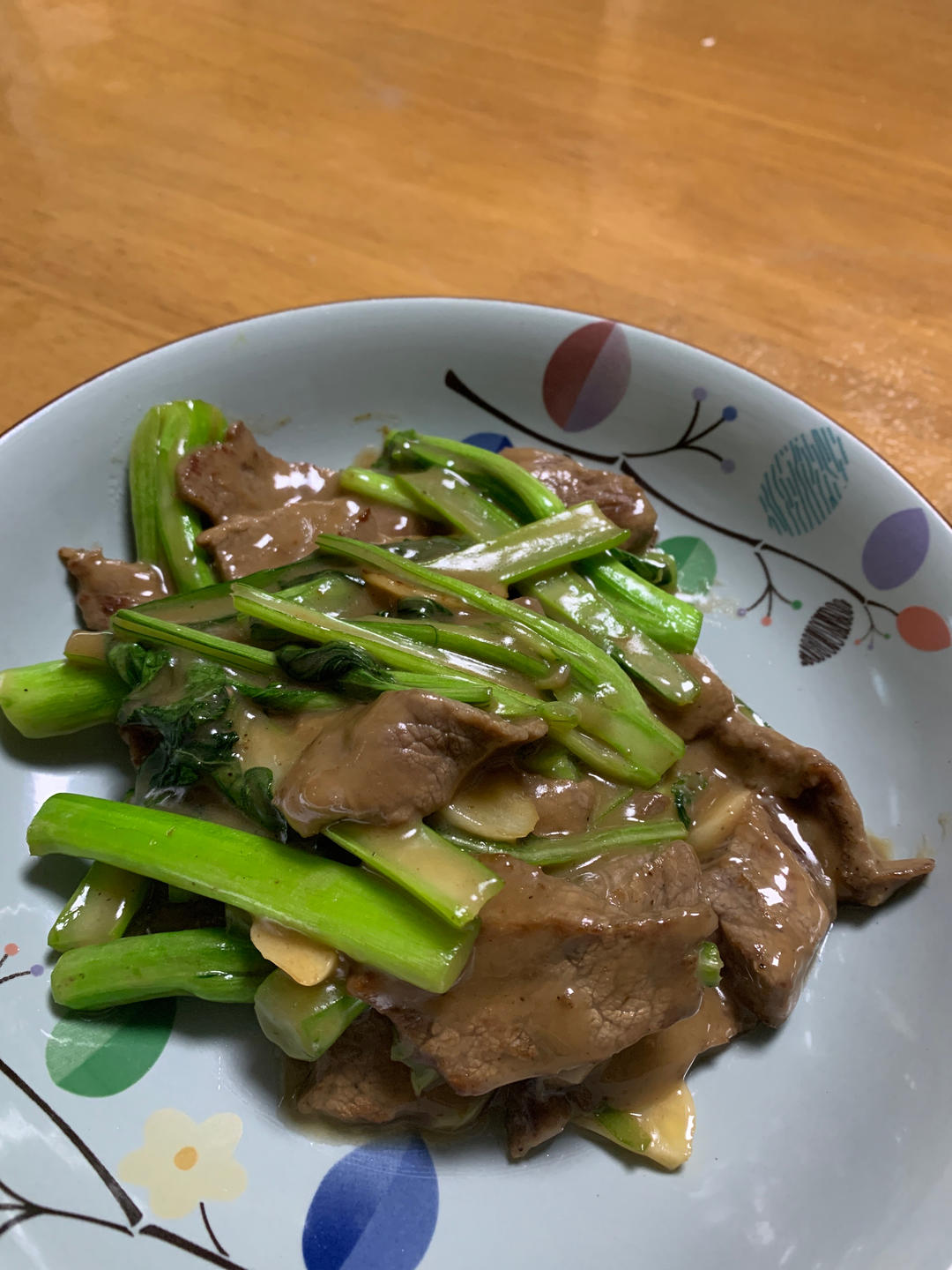 菜心炒牛肉