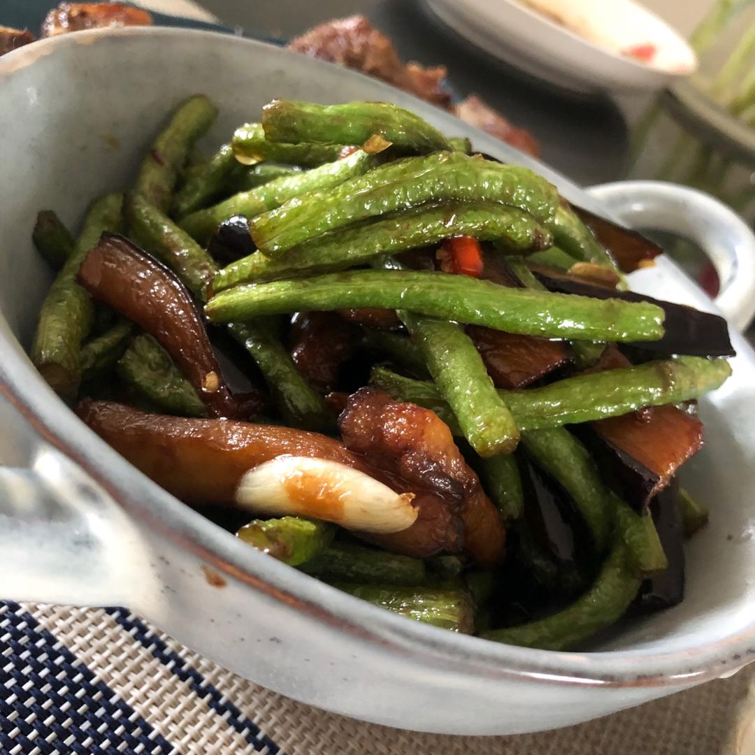 茄子烧豆角