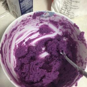 紫薯奶酪饼（宝宝快手饭）的做法 步骤3