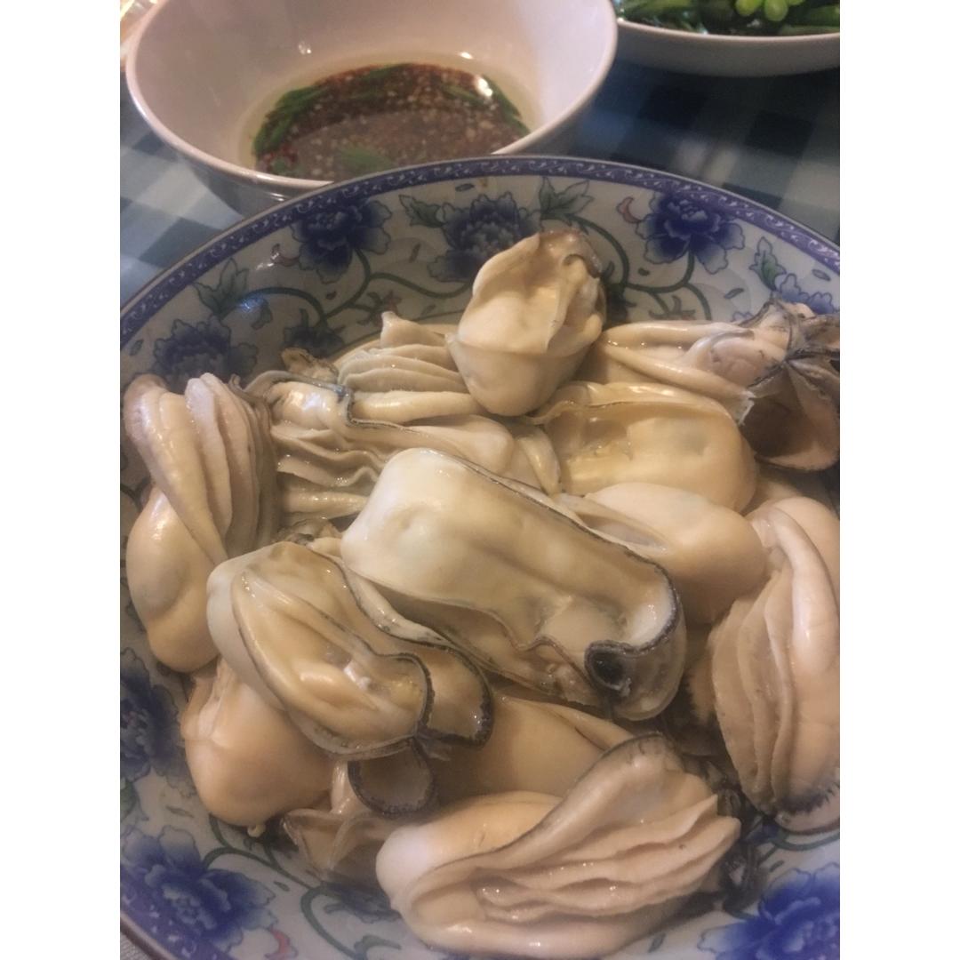 白灼生蚝