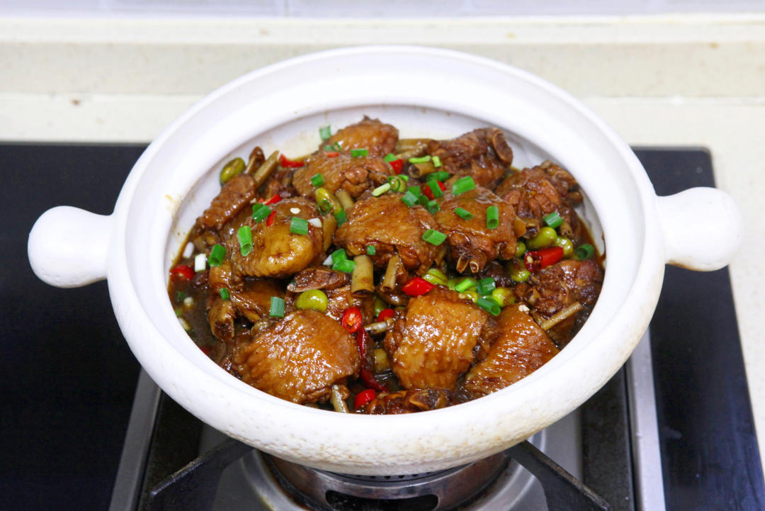 毛豆烧鸡腿