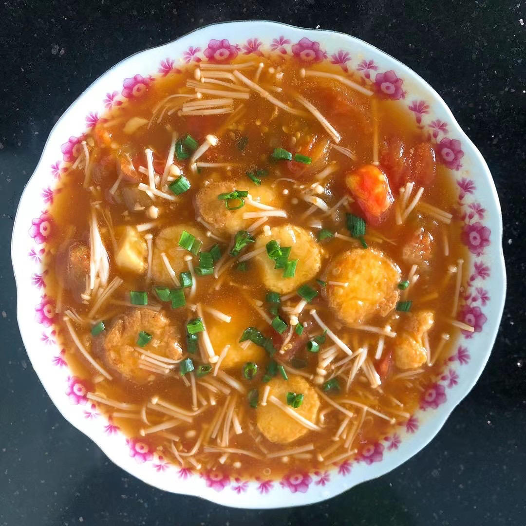 金针菇烧日本豆腐