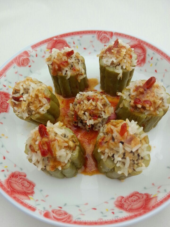 客家糯米酿苦瓜