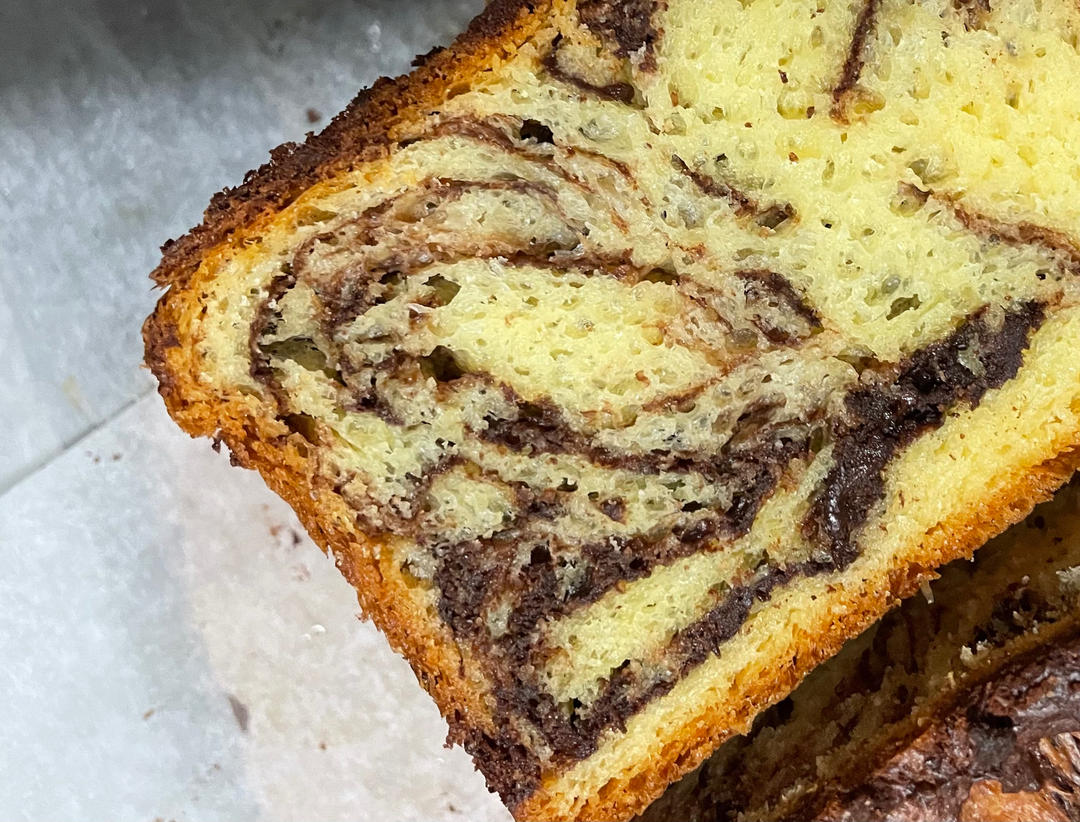 巧克力巴布卡面包Babka bread