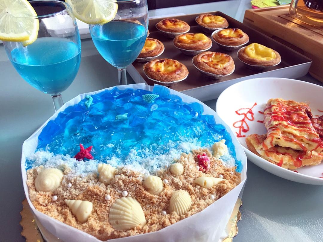 私享小厨做的海洋蛋糕
