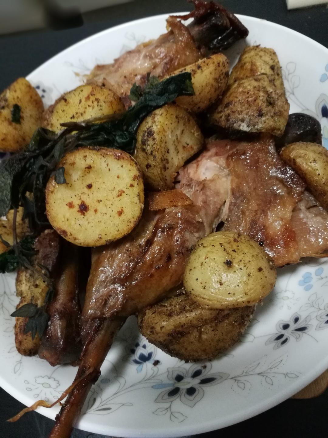 黄油土豆油封鸭腿【食材包操作说明】