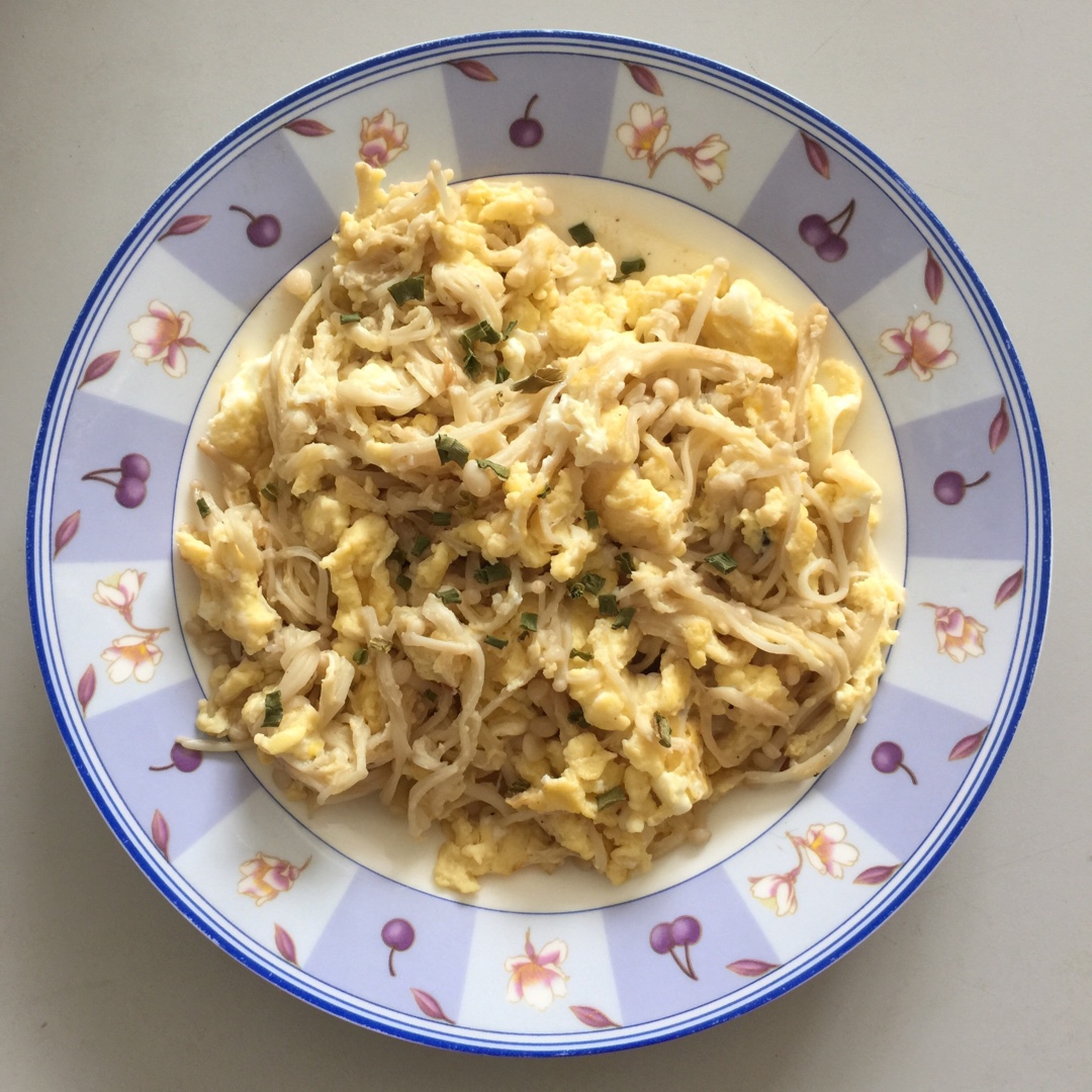 金针菇炒蛋