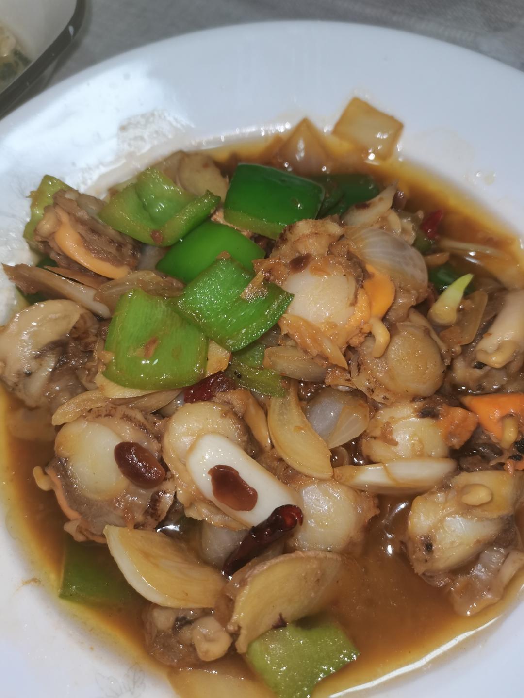 家常小炒扇贝肉
