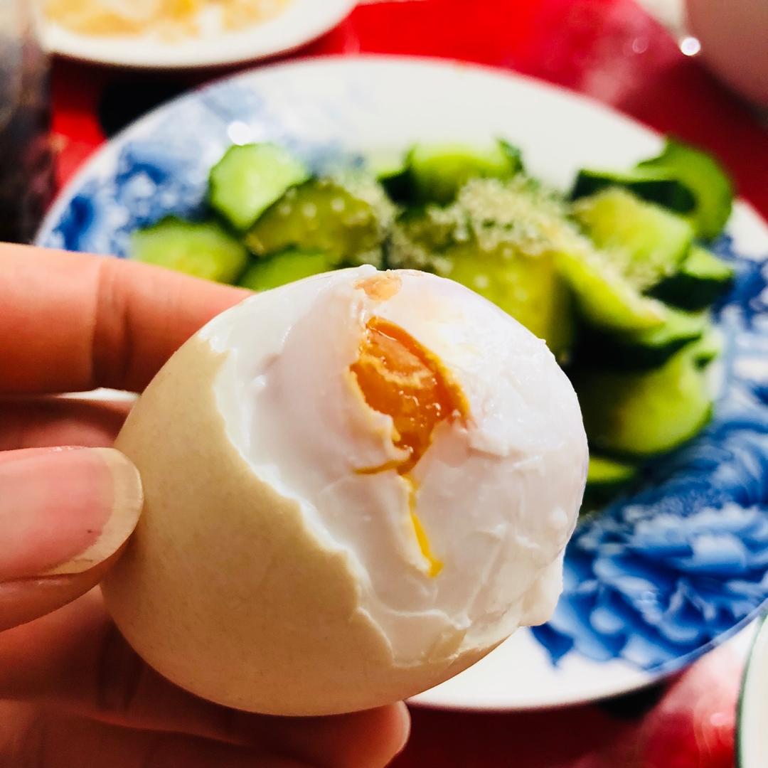 自制流油的咸鸭蛋