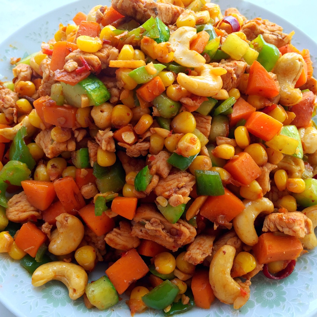 missss小lily做的家常杂蔬炒鸡丁