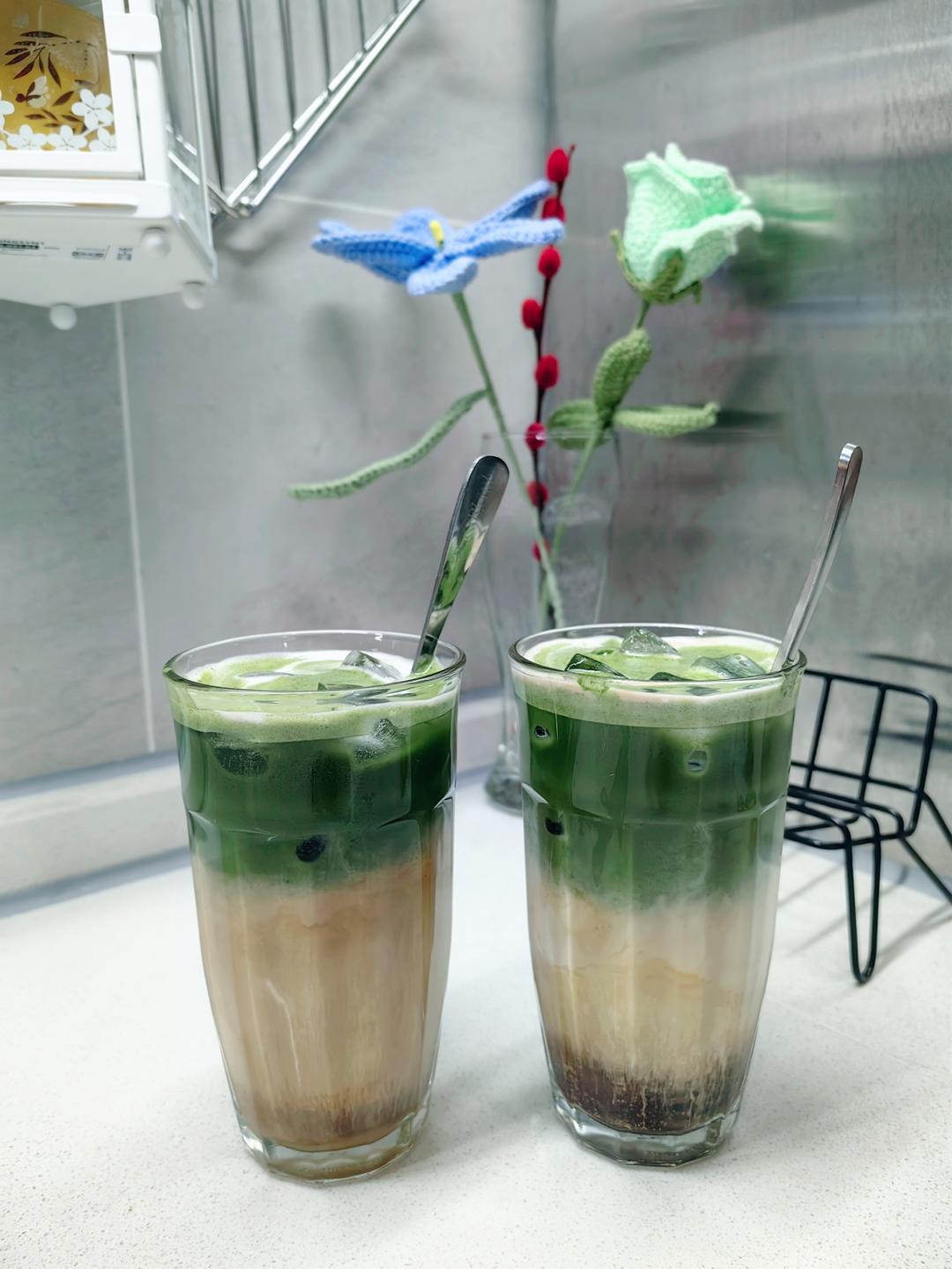 春日神仙饮品🌿绿野仙踪·抹茶咖啡拿铁🍵