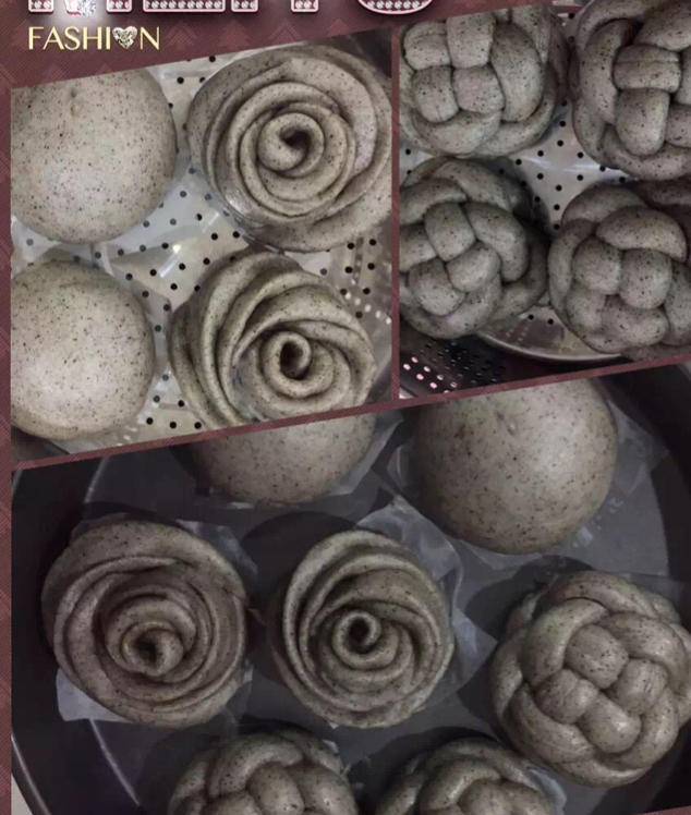 奶香黑芝麻馒头