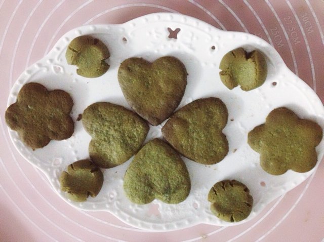 心形抹茶饼干