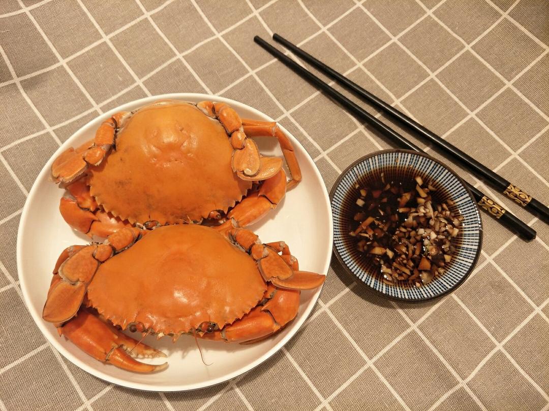 清蒸三门青蟹