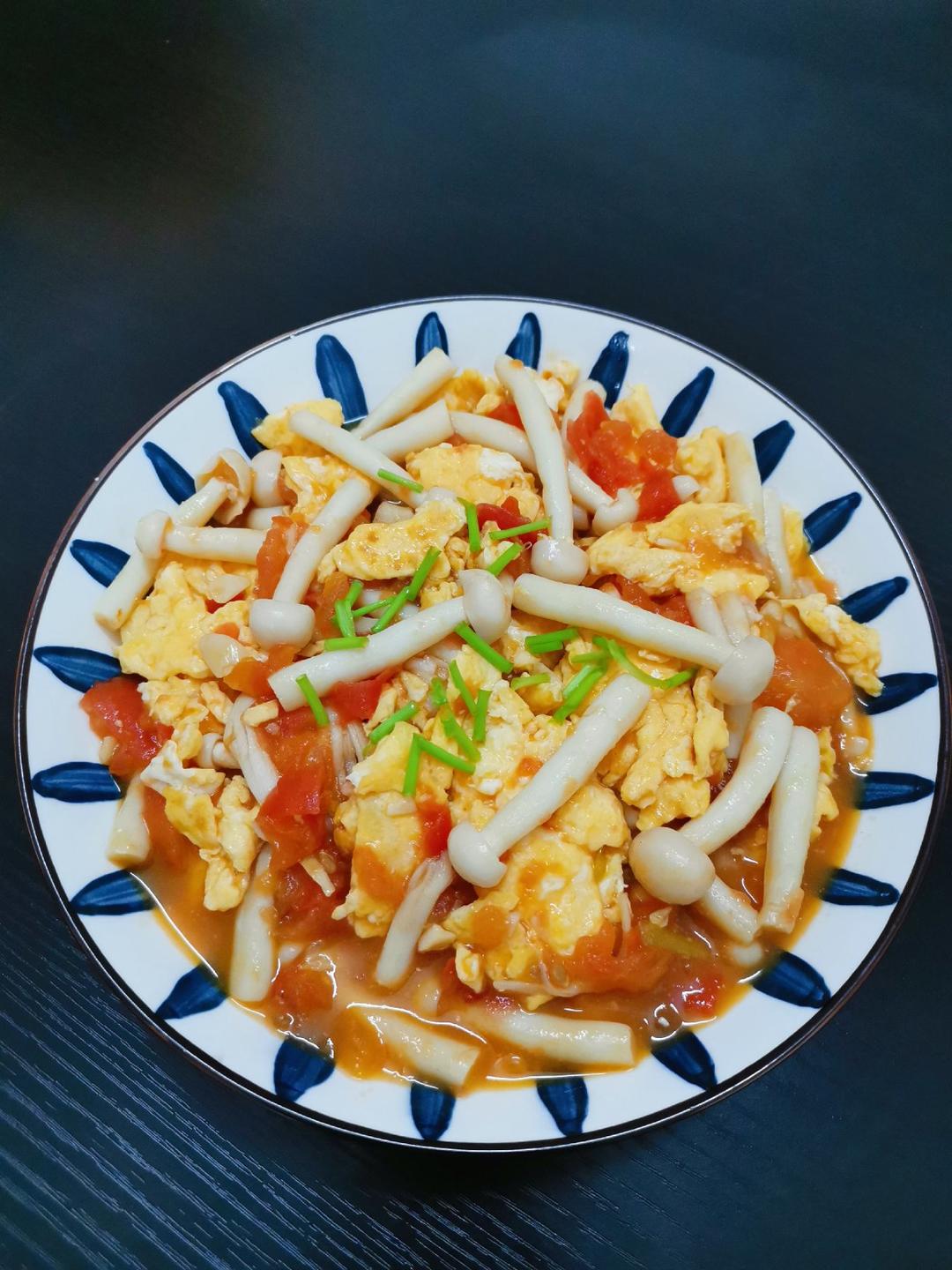 茄汁海鲜菇滑蛋