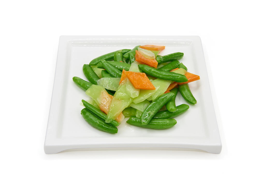 芥兰甜豆胡萝卜的做法