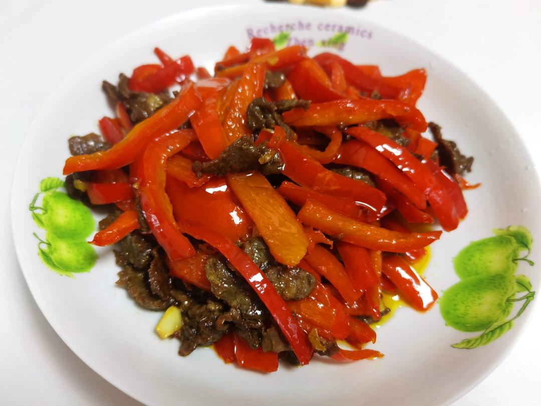 红椒炒牛肉