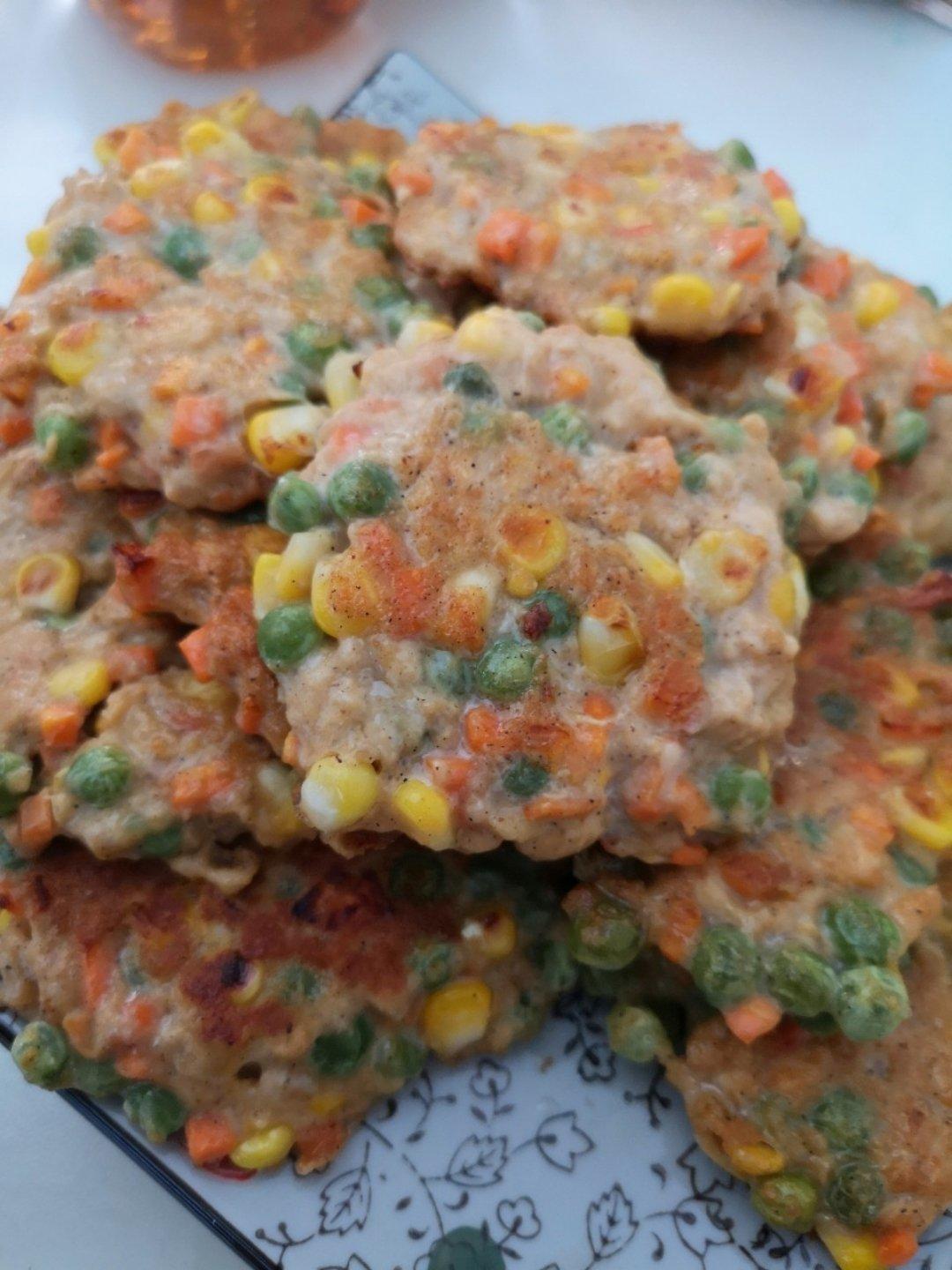 香煎鸡肉饼