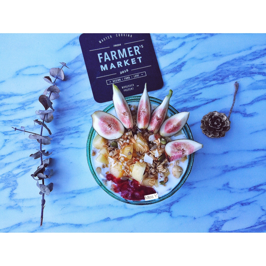 焦糖无花果granola parfait