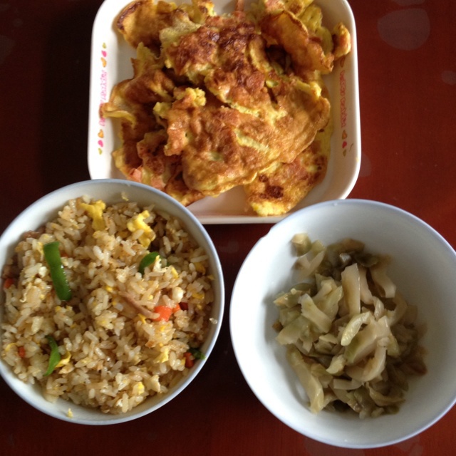 青椒肉丝蛋炒饭