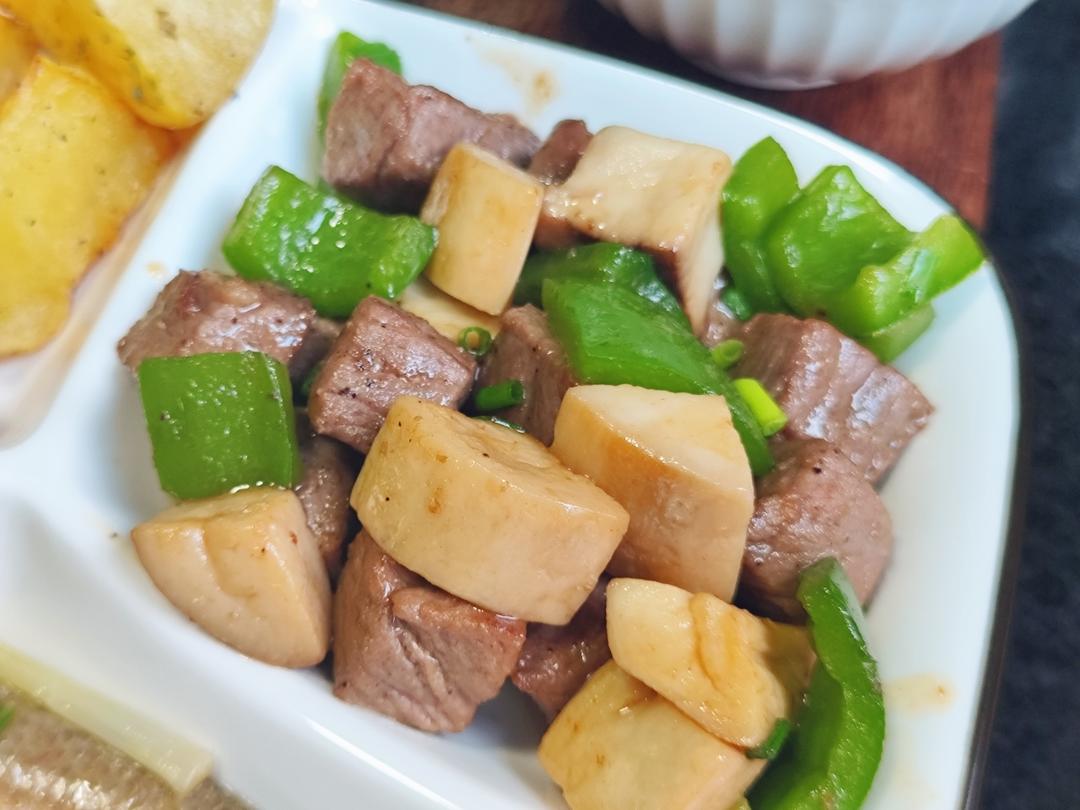 杏鲍菇牛肉粒
