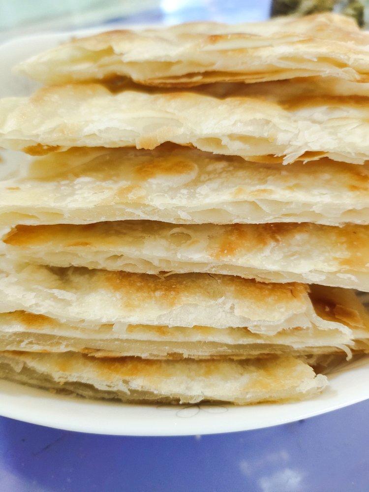 层次分明薄如蝉翼的家常基础烙饼