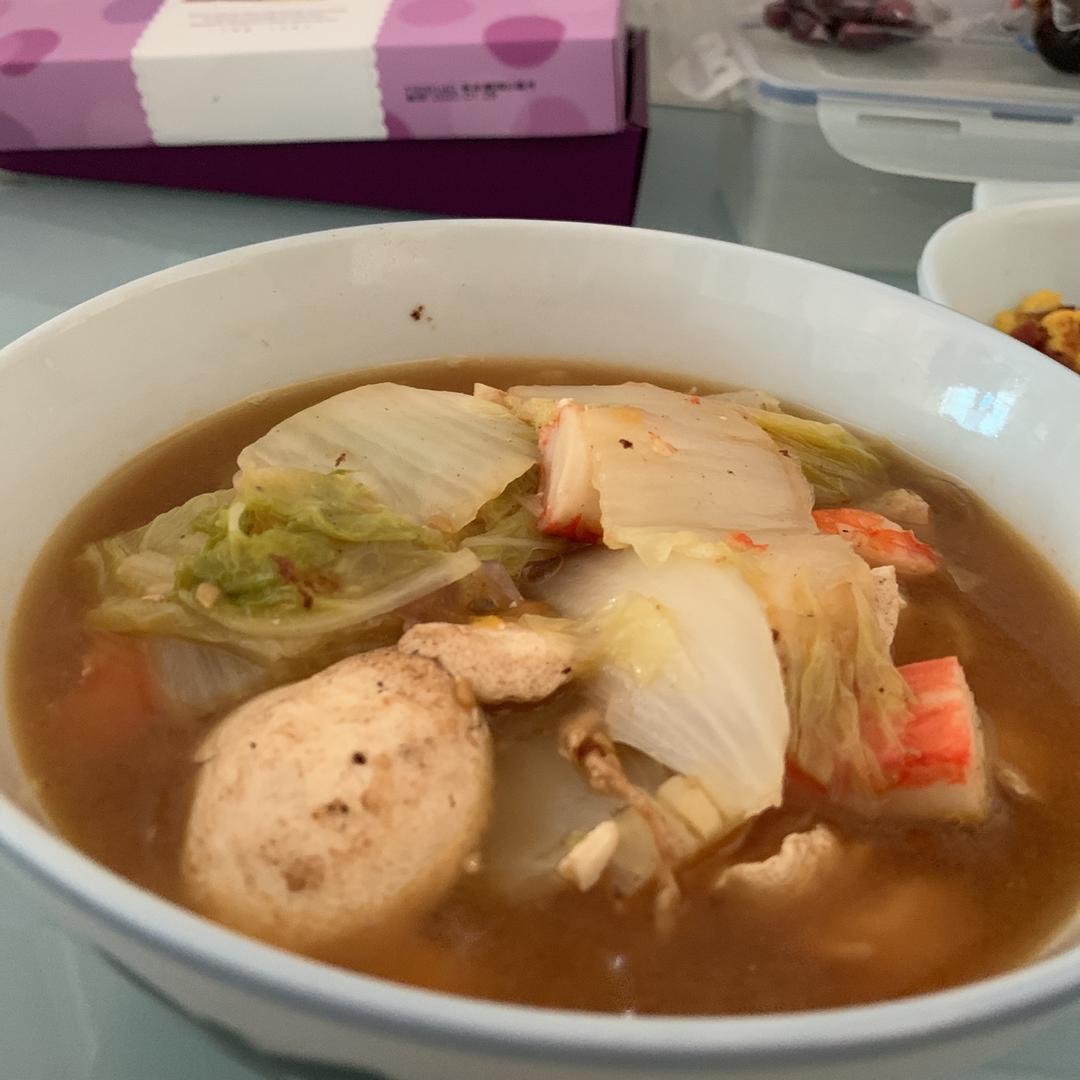 西红柿豆腐白菜汤