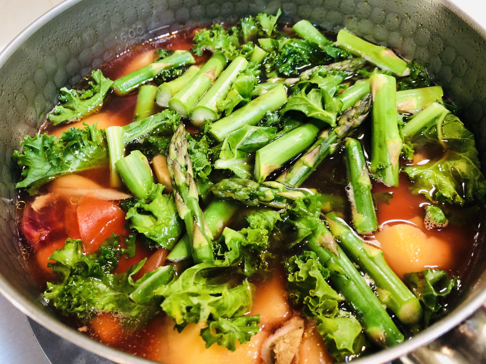 雪平锅五蔬果排骨汤，一锅满足所有营养需求还简单易做味道好！的做法 步骤8
