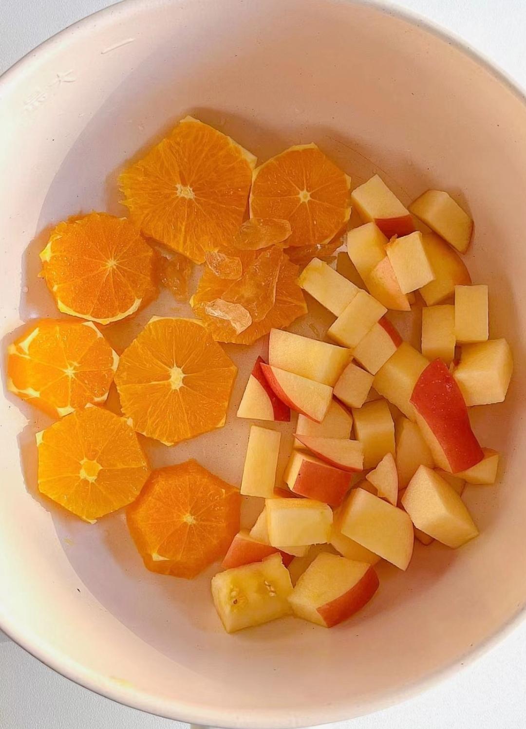 好喝养生的苹果橙子茶~