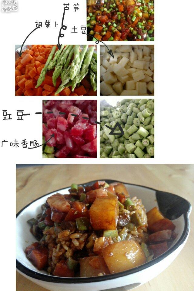 香肠焖饭