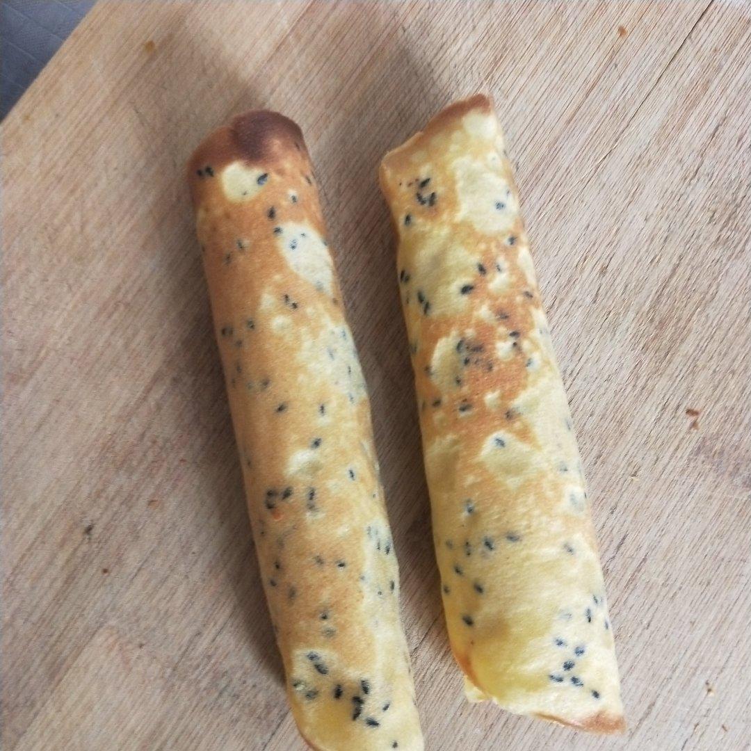 平底锅脆皮蛋卷