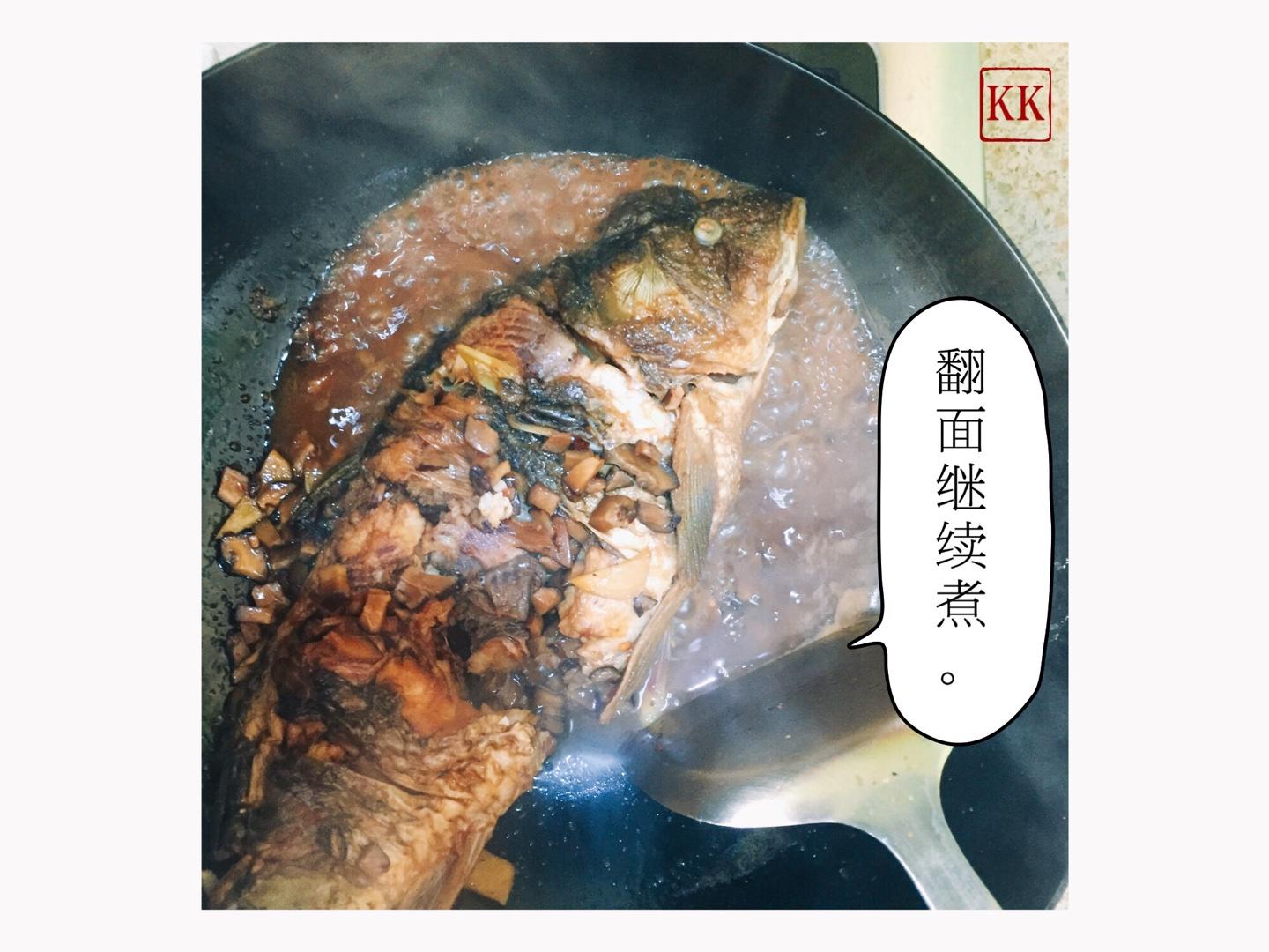 陕派传统名菜：红烧大鲤的做法 步骤16