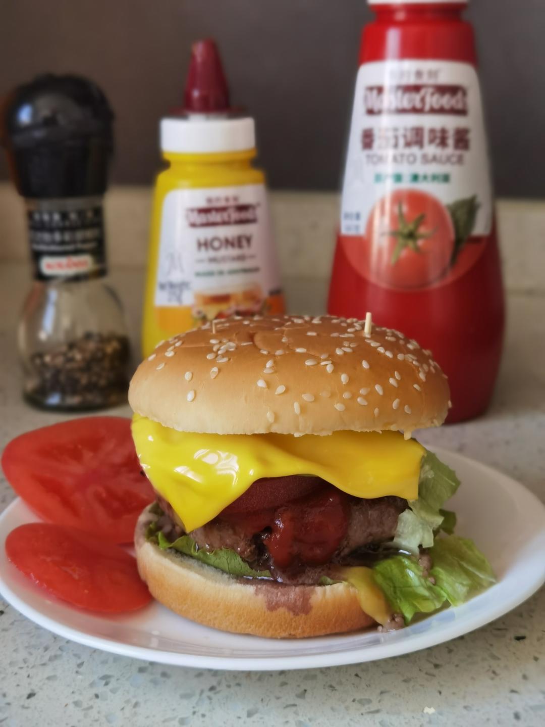 快手菜：牛肉汉堡