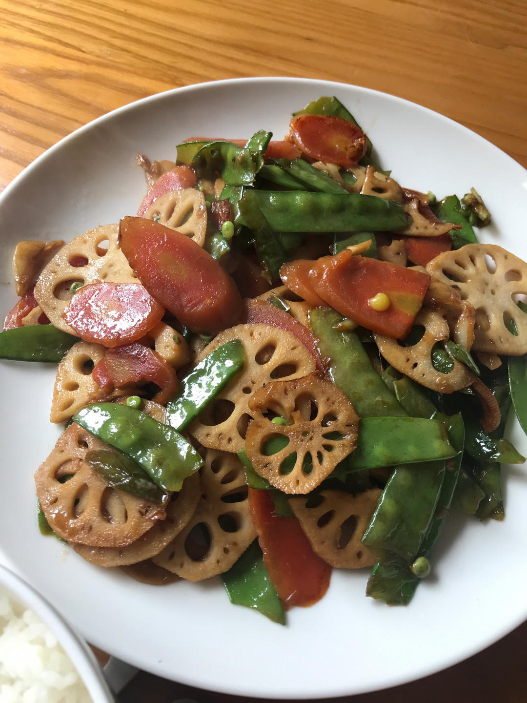 荷塘月色🌙荷兰豆炒藕片