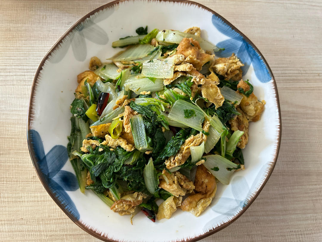 小白菜炒鸡蛋
