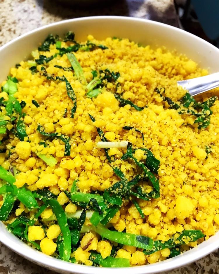 食神张先生做的炒玉米面