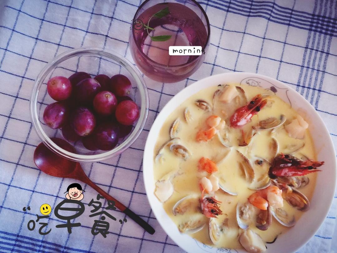 超滑嫩的蛤蜊炖蛋