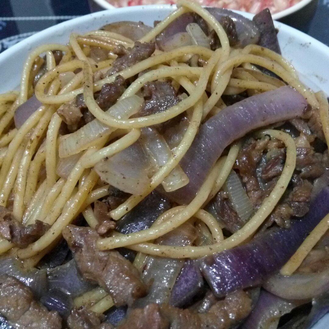 黑椒牛柳意面