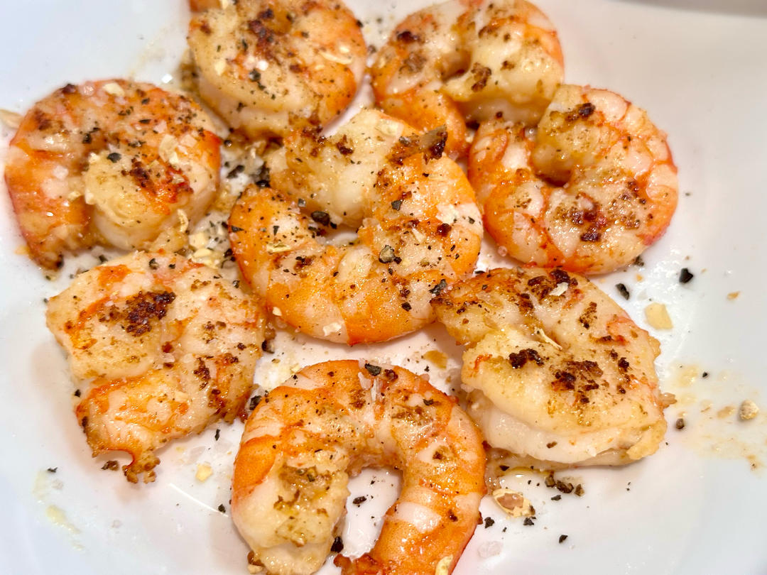 黑胡椒虾圈（快手菜）