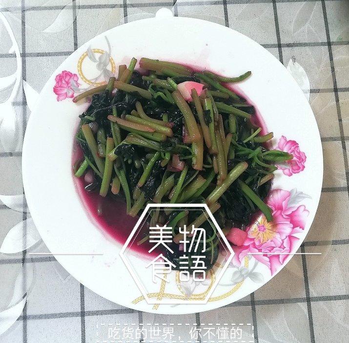 清炒红苋菜（简单菜也有窍门，一看就明白）