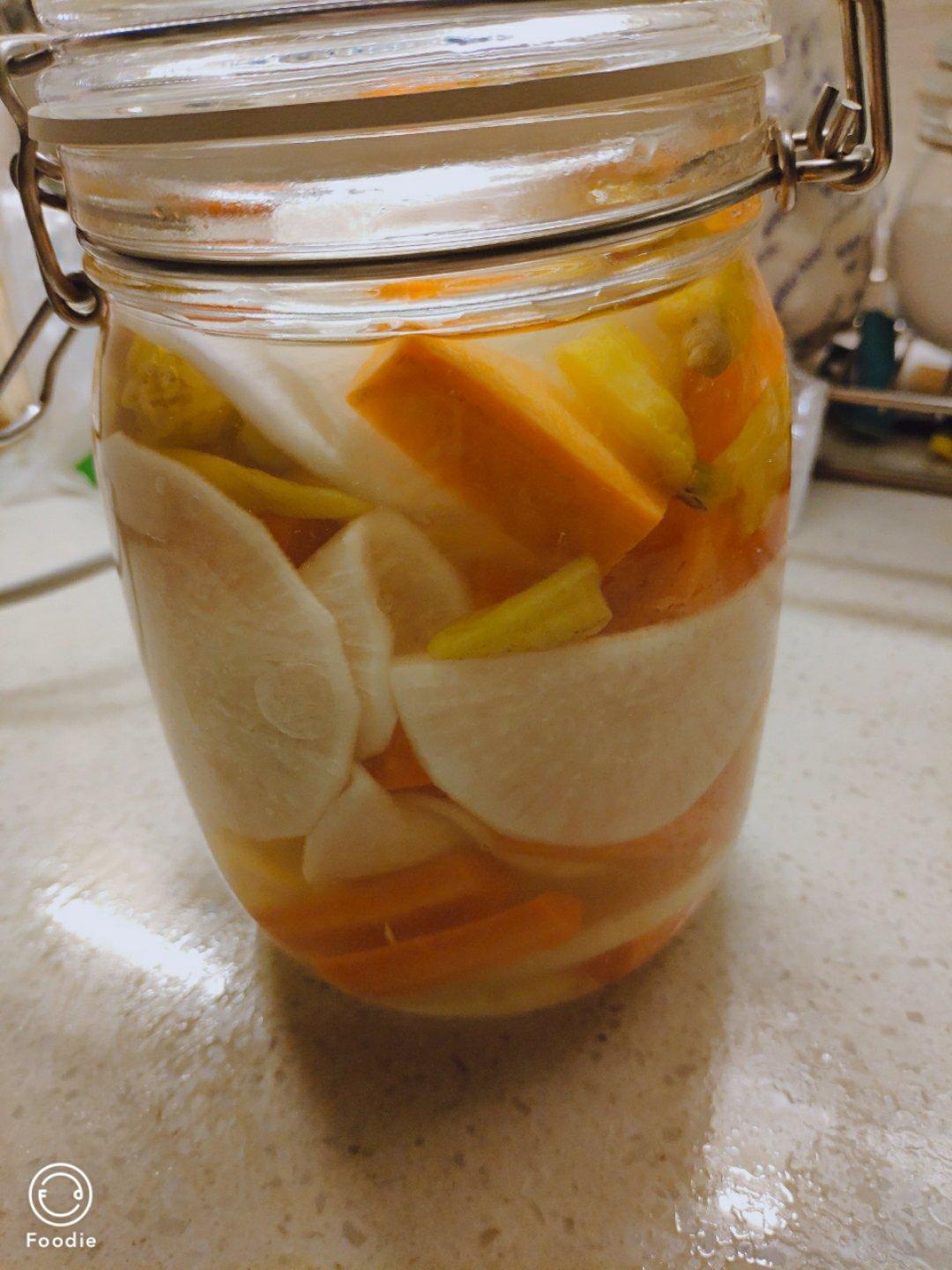 酸甜脆爽腌萝卜