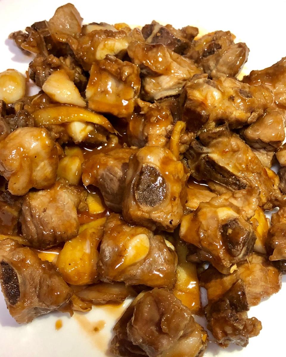 酸仔姜炒排骨