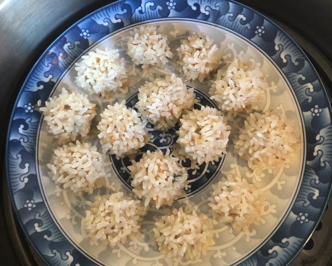 珍珠糯米丸子（宝宝可食）的做法