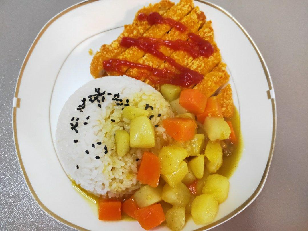 咖喱鸡排饭