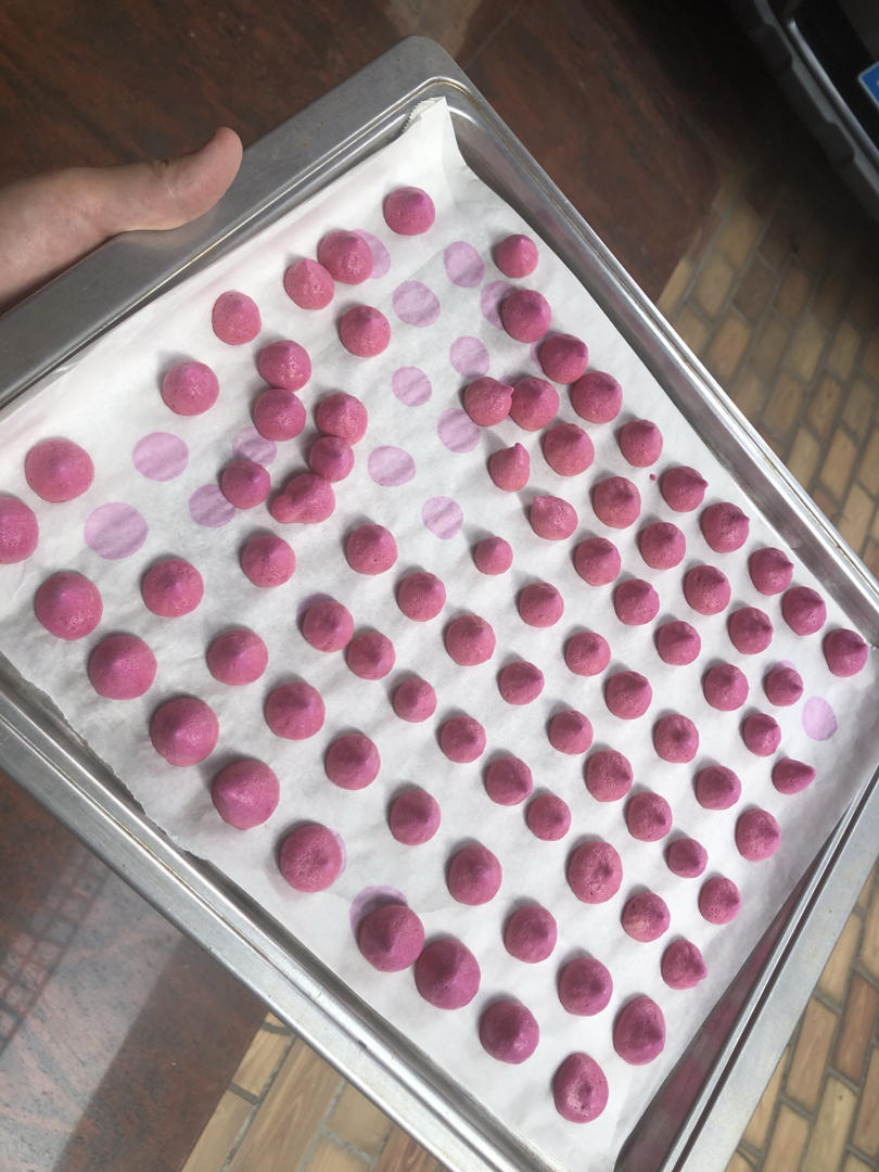 百分之九十九成功的专业版火龙果溶豆做法附蛋白霜打发视频