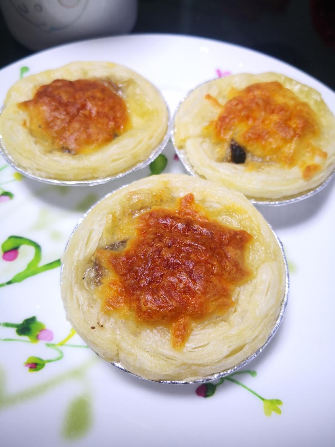 黑椒蘑菇芝士蛋挞～太香了