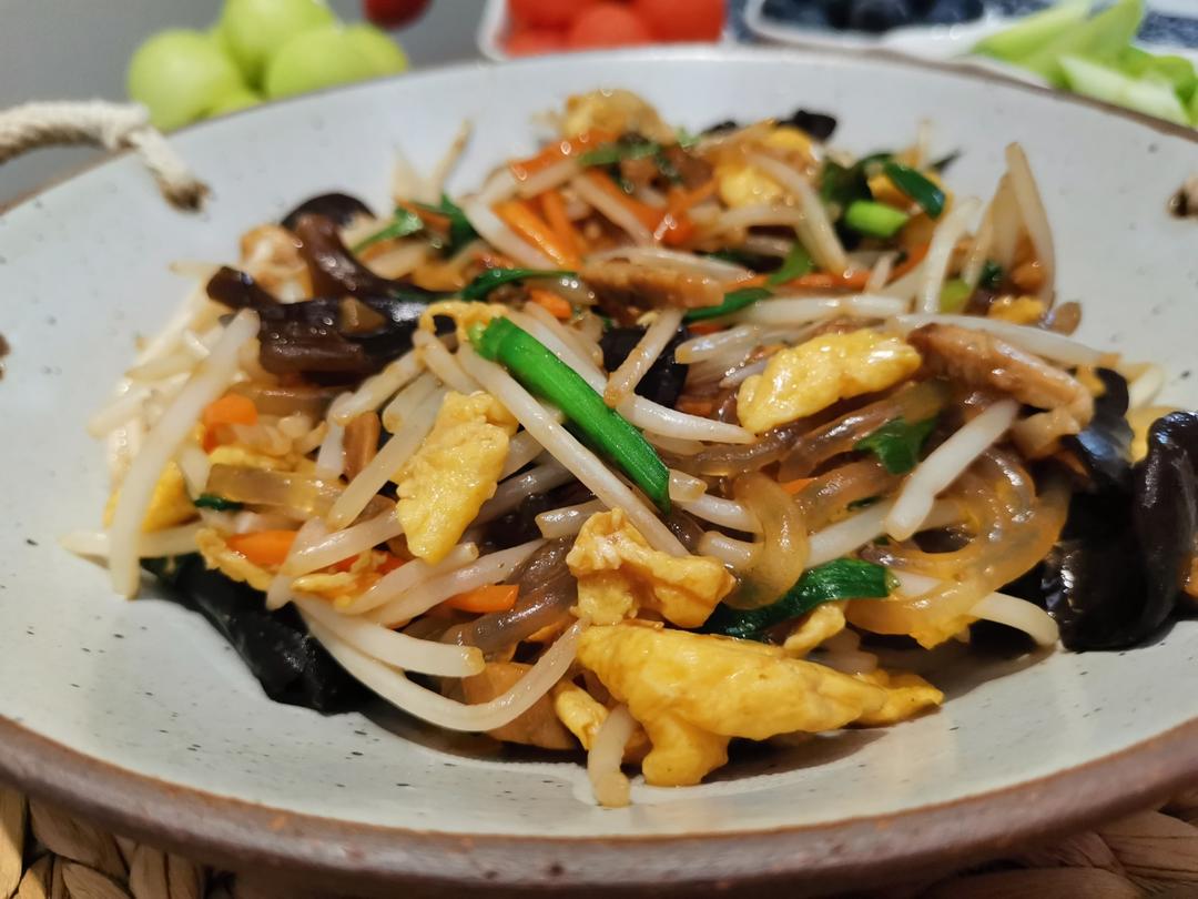炒合菜～经典的拌饭菜，真的太香了