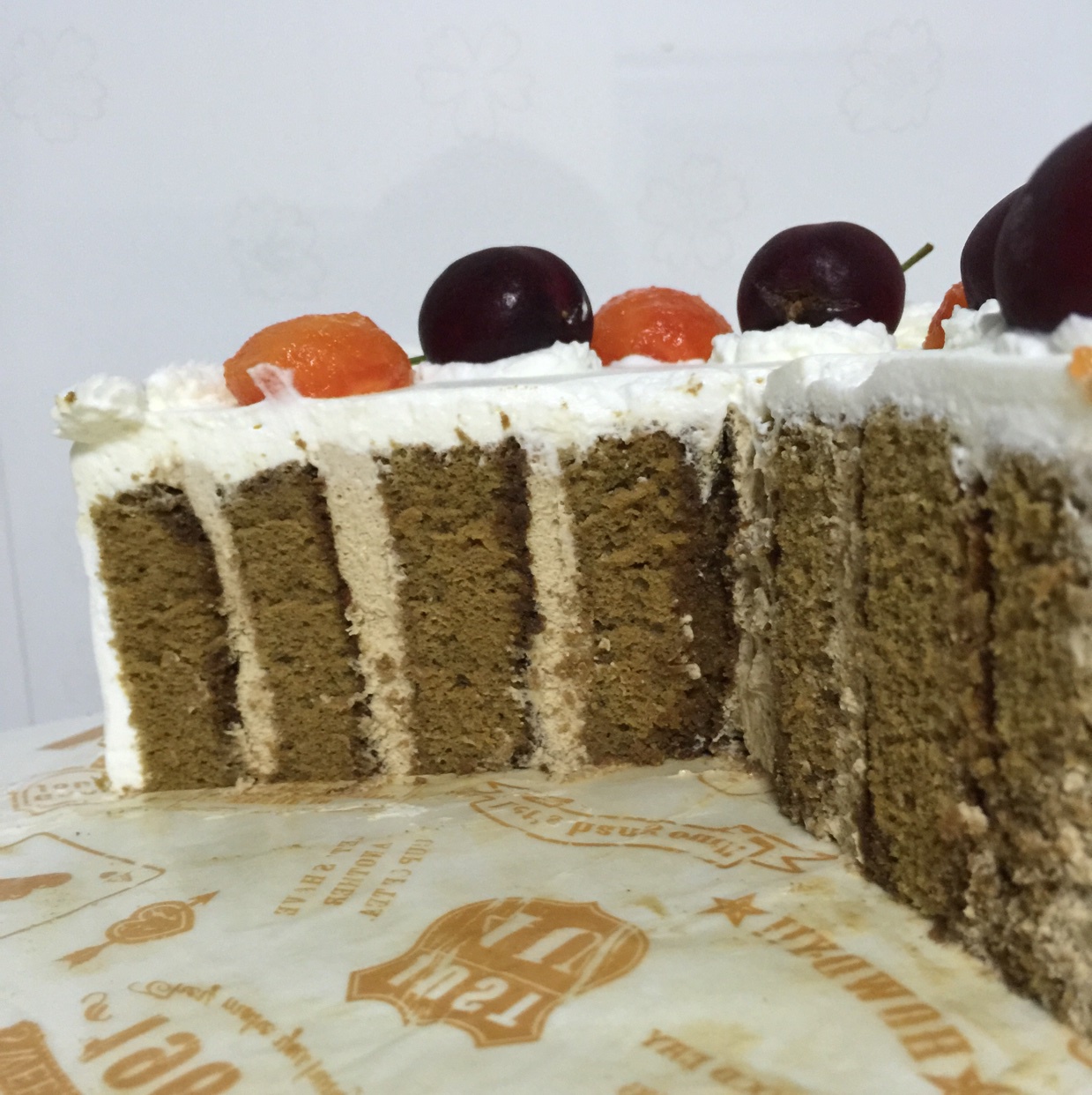 摩卡漩涡树桩造型蛋糕卷