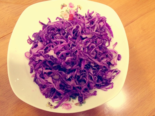 凉拌紫甘蓝