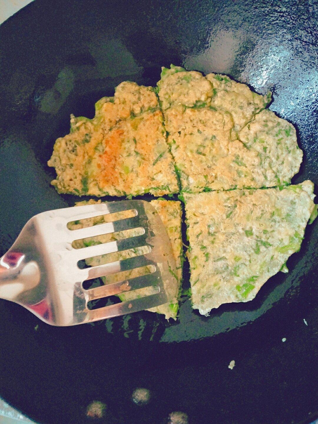 茼蒿鸡蛋饼